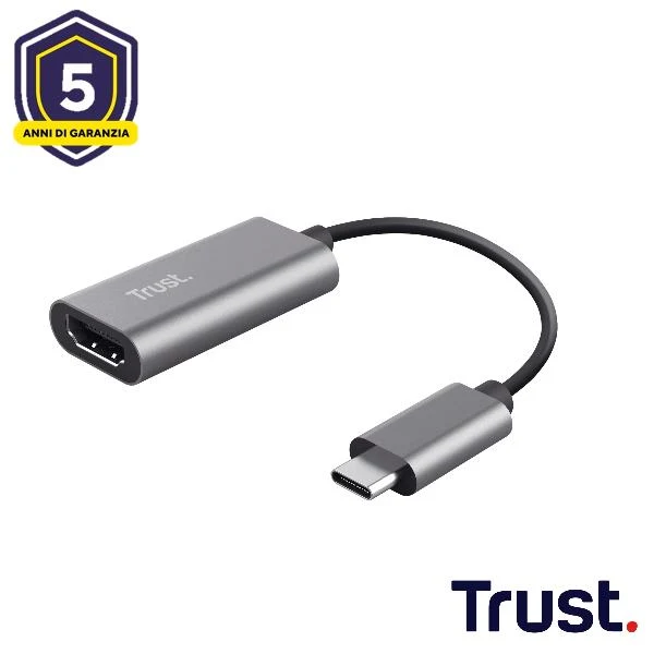 Trust Dalyx adattatore grafico USB Grigio