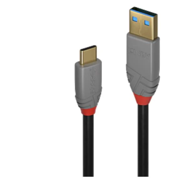 Lindy 36912 cavo USB USB 3.2 Gen 2 (3.1 Gen 2) 1,5 m USB C USB A Nero, Grigio