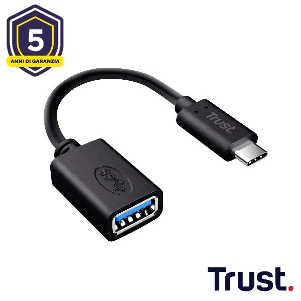 Trust 20967 cavo USB 0,09 m USB C USB A Nero