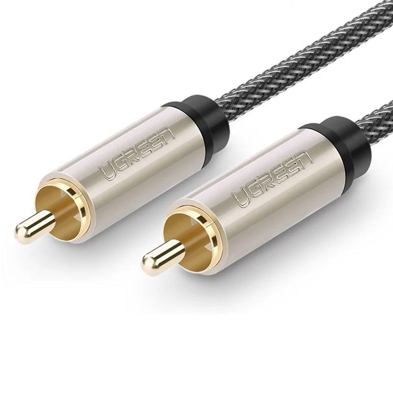 UGreen 20736 RCA M to M 1M Coaxial cable Copper case cotton braid