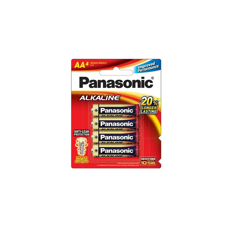 Panasonic Alkaline AA-Size Battery - Pack of 4