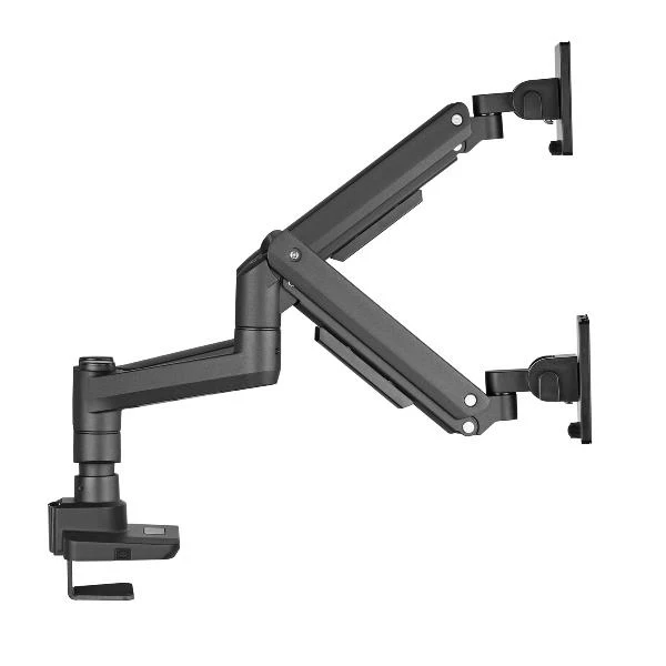 Equip Staffa di montaggio da scrivania per doppio monitor per uso intensivo da 17“-35”, nero