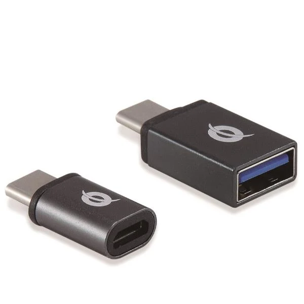 Conceptronic DONN04G adattatore per inversione del genere dei cavi USB 3.1 Gen 1 Type-C, USB 2.0 Type-C USB 3.1 Gen 1 Type-A, USB 2.0 Micro Nero