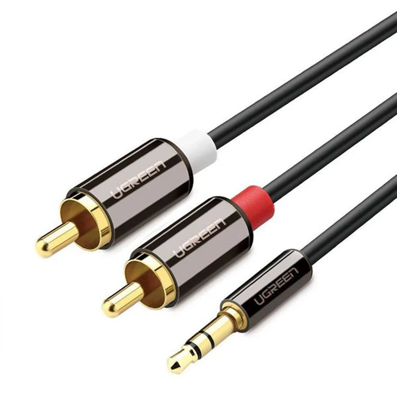 UGreen 3.5mm Male to 2RCA Male Cable 1M - 10749