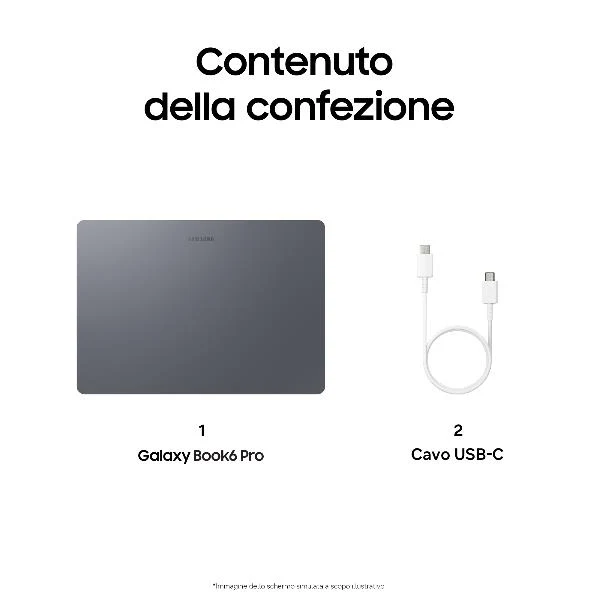 Samsung Galaxy Book6 Pro Copilot+ PC Intel Core Ultra 7 356H Computer portatile 35,6 cm (14") Touch screen WQXGA+ 32 GB LPDDR5x-SDRAM 512 GB SSD Wi-Fi 7 (802.11be) Windows 11 Pro Grigio