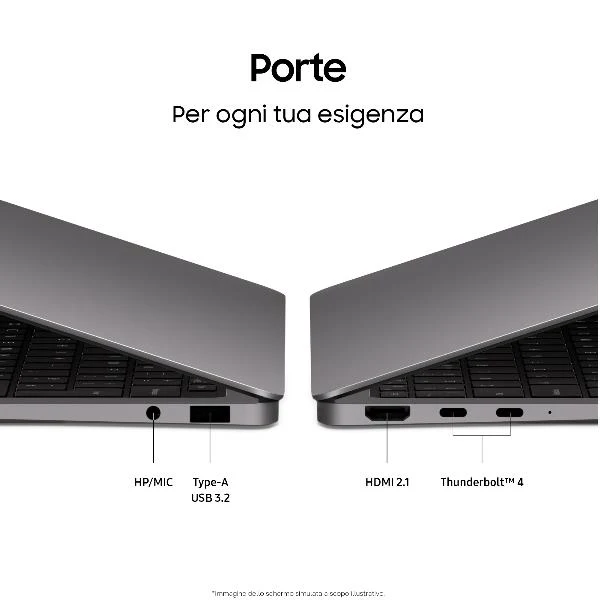 Samsung Galaxy Book6 Pro Copilot+ PC Intel Core Ultra 7 356H Computer portatile 35,6 cm (14") Touch screen WQXGA+ 32 GB LPDDR5x-SDRAM 512 GB SSD Wi-Fi 7 (802.11be) Windows 11 Pro Grigio