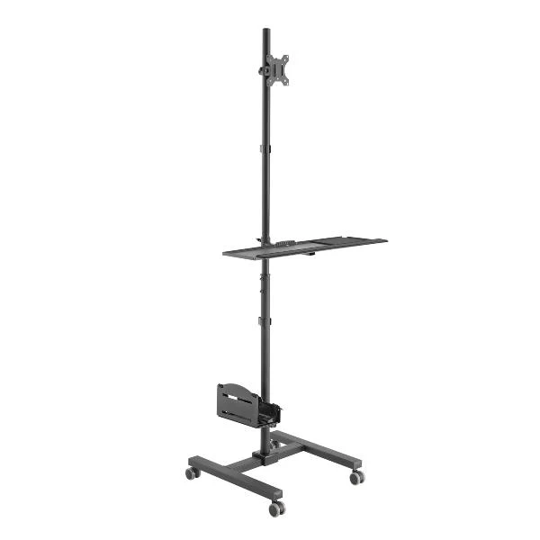Equip Postazione di lavoro mobile con monitor singolo da 17"-32”