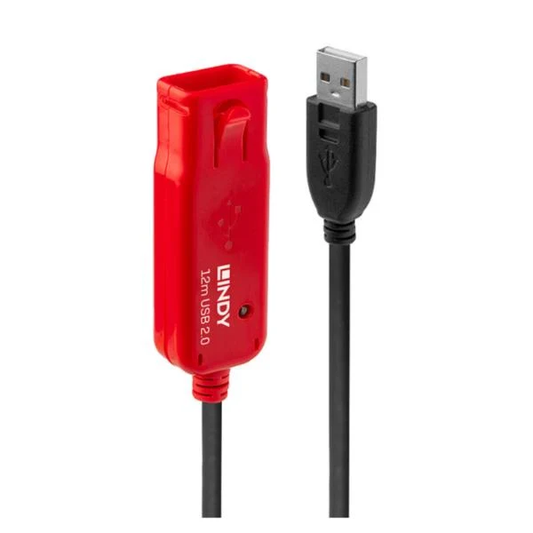 Lindy 42782 cavo USB USB 2.0 12 m USB A Nero