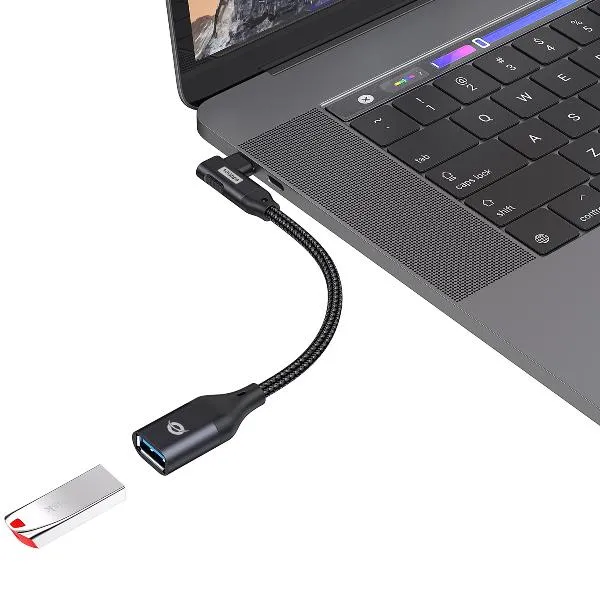 Conceptronic ABBY19B adattatore per inversione del genere dei cavi USB-C USB-A Nero