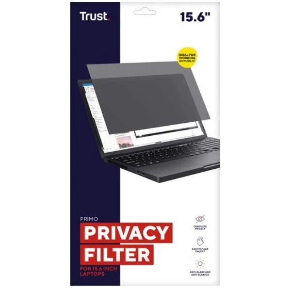 Trust Primo 39,6 cm (15.6") Monitor/Laptop Filtro per la privacy senza bordi per display
