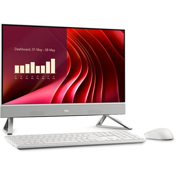 DELL EC24250 Intel Core 7 150U 60,5 cm (23.8") 1920 x 1080 Pixel PC All-in-one 16 GB DDR5-SDRAM 1 TB SSD Windows 11 Pro Wi-Fi 6E (802.11ax) Perlato, Bianco