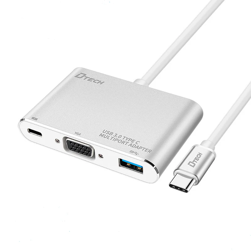 Dtech Type-C to VGA+PD+USB3.0 DT-T0023