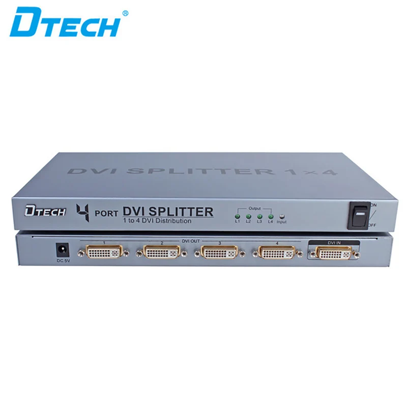 Dtech DVI Splitter 4 Ports DT-7024