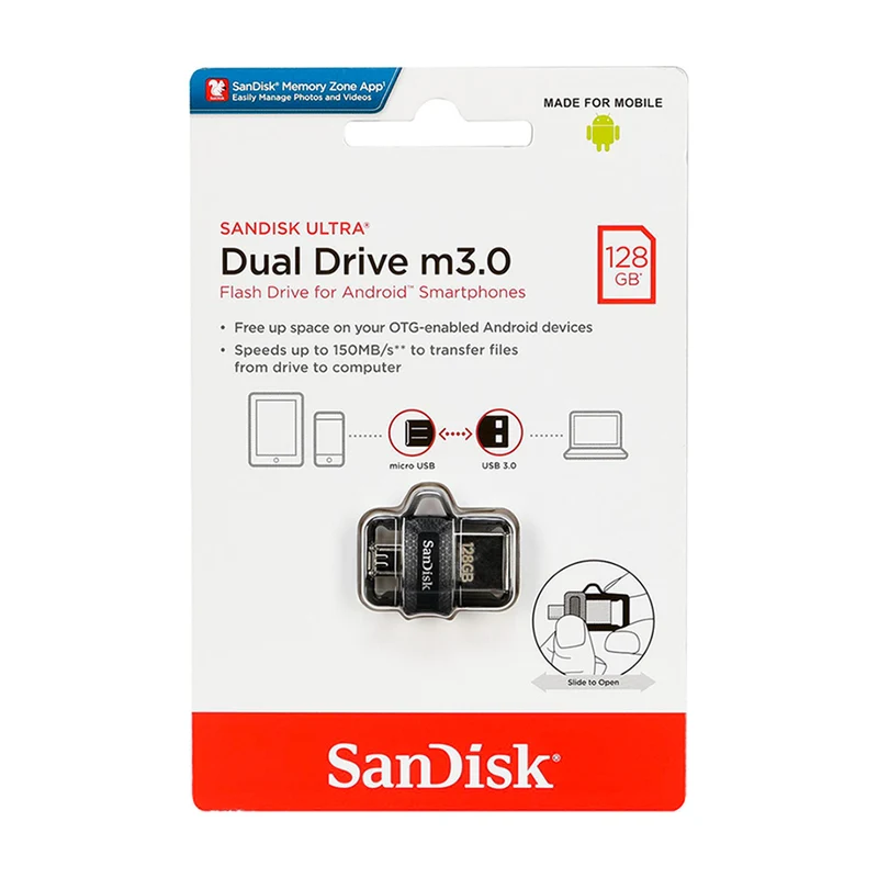 Sandisk Dual Drive M3.0 Flashdrive 128GB