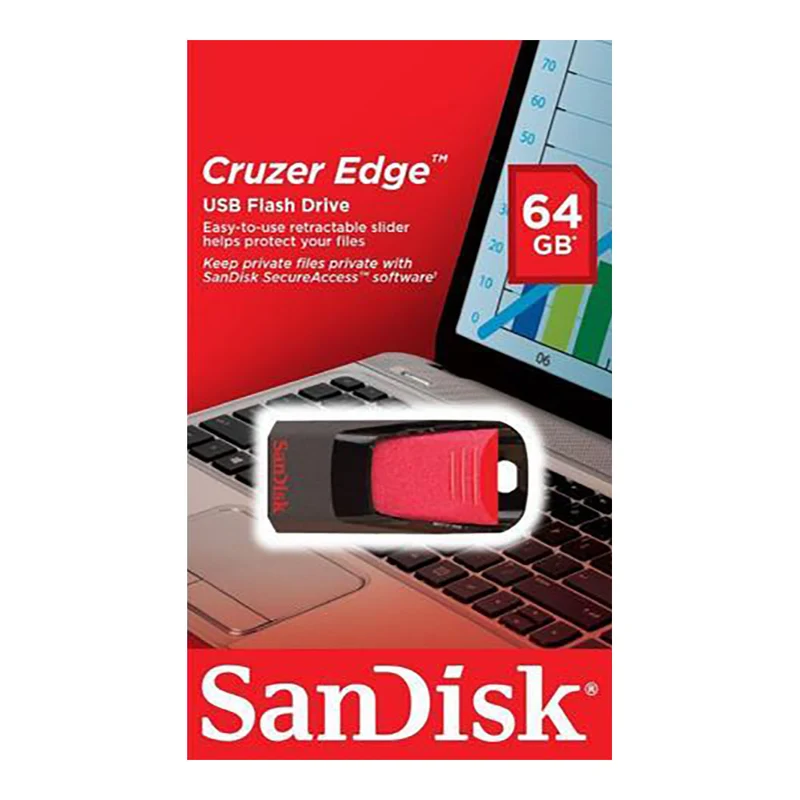 Sandisk Cruzer Edge 2.0 Flashdrive 64GB