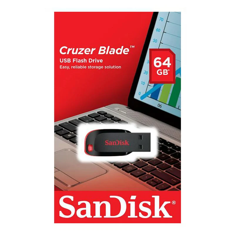Sandisk Cruzer Blade 2.0 Flashdrive 64GB