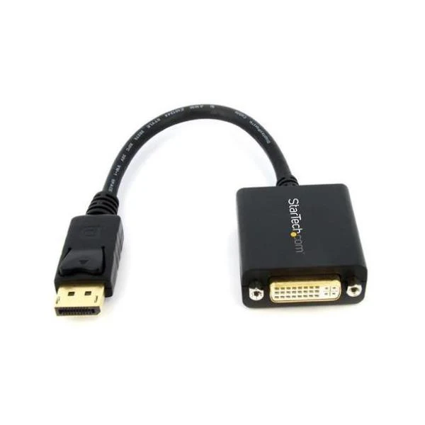 StarTech.com Adattatore DisplayPort DVI - Convertitore video da DisplayPort a DVI-D 1080p - Cavo adattatore da DP 1.2 a DVI Monitor/Display - Adattatore Dongle DP a DVI - Connettore DP a scatto