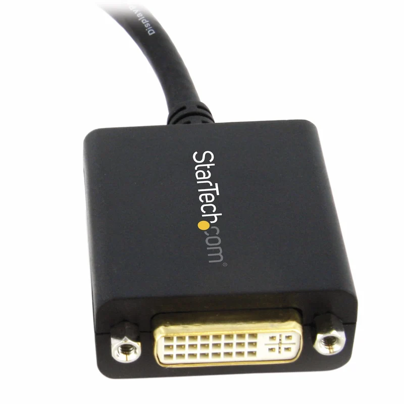StarTech.com Adattatore DisplayPort DVI - Convertitore video da DisplayPort a DVI-D 1080p - Cavo adattatore da DP 1.2 a DVI Monitor/Display - Adattatore Dongle DP a DVI - Connettore DP a scatto