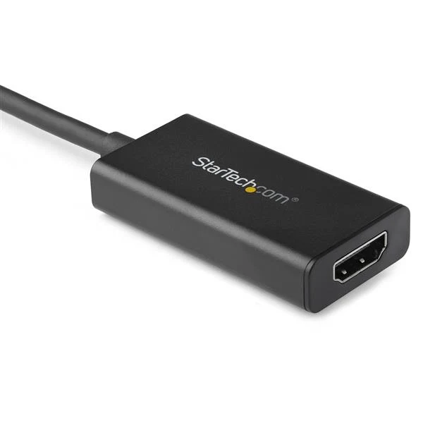 StarTech.com Adattatore DisplayPort a HDMI 4K 60Hz - Convertitore video attivo da DP 1.4 a HDMI 2.0 - Dongle/Cavo adattatore per Monitor/TV/Display HDMI - Connettore DP a scatto