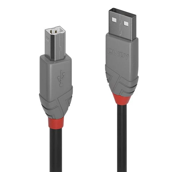 Lindy 36674 cavo USB USB 2.0 3 m USB A USB B Nero