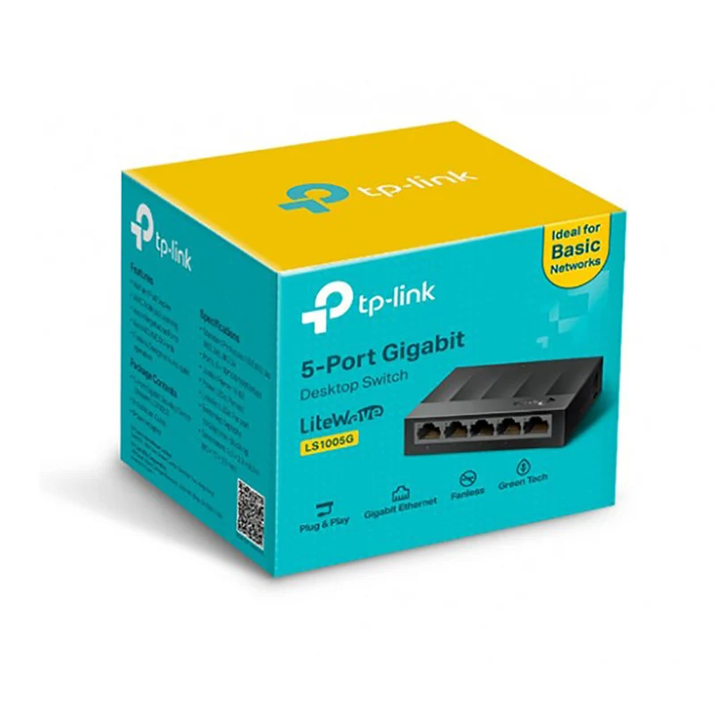 TP-Link LS1005G 5-Port Desktop/Wallmount Gigabit Switch