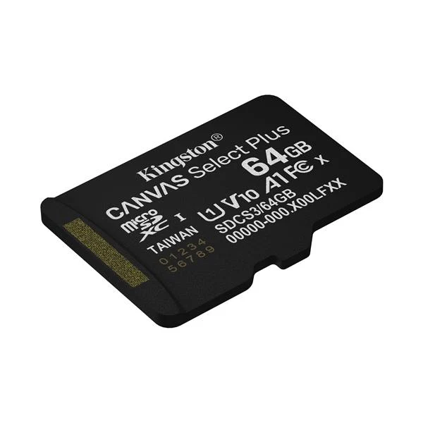 Kingston Technology 512GB micSDXC Canvas Select Plus Gen3 150R A1 (Adattatore SD non incluso)