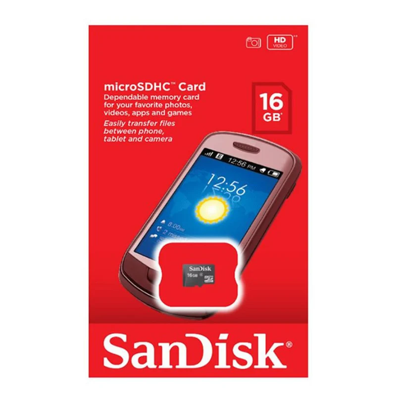 Sandisk 16GB microSD High Capacity (microSDHC)-Class 4