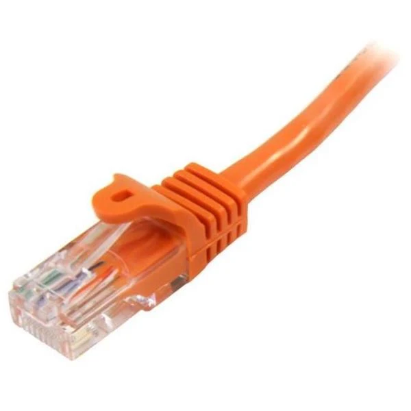 StarTech.com Cavo di rete CAT 5e - Cavo Patch Ethernet RJ45 UTP Arancio da 2m antigroviglio