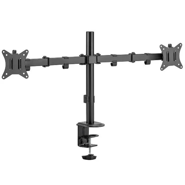 Equip Staffa di montaggio da tavolo articolata per doppio monitor da 17“-32”, nero