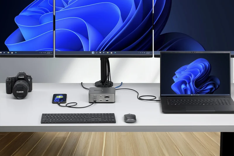 StarTech.com Docking Station Thunderbolt 5 Universale, Hub Multi-Display, 8K 60Hz o 4K 144Hz, Potenza di Banda 120Gbps, PD 140W, Ricarica Smartphone 30W, USB 10Gbps, LAN 2.5G