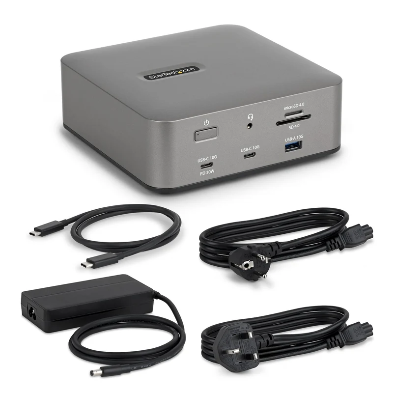 StarTech.com Docking Station Thunderbolt 5 Universale, Hub Multi-Display, 8K 60Hz o 4K 144Hz, Potenza di Banda 120Gbps, PD 140W, Ricarica Smartphone 30W, USB 10Gbps, LAN 2.5G