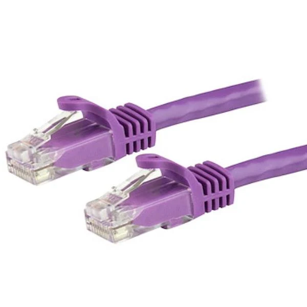 StarTech.com Cavo patch CAT6 1,5 m - Filo di rame al 100% - Connettore antistrappo - Viola