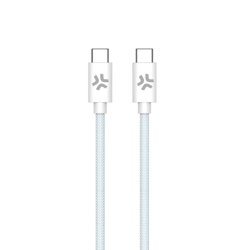 Celly USBCUSBCCOTTLB cavo USB 1,5 m USB C Blu, Bianco
