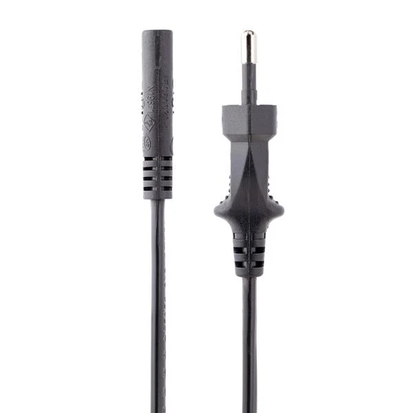 StarTech.com Cavo di Alimentazione CA da 2m, Spina EuroPlug a C7, 2.5A-250V, 18AWG, Cavo Elettrico di Ricambio con spina italiana per Notebook / Stampanti/Monitor/Laptop, Cavo alimentazione bipolare