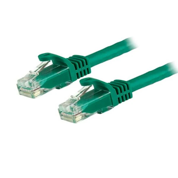 StarTech.com Cavo patch CAT6 da 7,5 m - Filo di rame al 100% - Connettore antistrappo - Verde