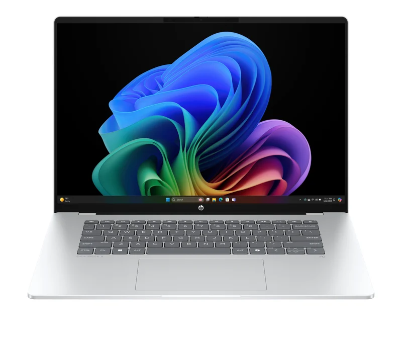 HP OmniBook 5 Laptop Next Gen AI 16-bf0004nl Copilot+ PC Snapdragon X1-26-100 Computer portatile 40,6 cm (16") 2K 16 GB LPDDR5x-SDRAM 512 GB SSD Wi-Fi 6E (802.11ax) Windows 11 Home Argento