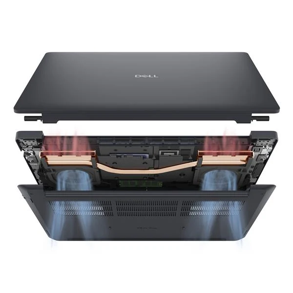 DELL Pro Max 16 MC16250 Intel Core Ultra 7 265H Workstation mobile 40,6 cm (16") Full HD+ 32 GB DDR5-SDRAM 1 TB SSD NVIDIA RTX PRO 1000 Blackwell Wi-Fi 7 (802.11be) Windows 11 Pro Italiano Nero