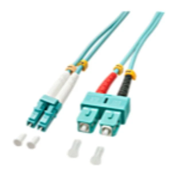 Lindy 2.0m OM3 LC - SC Duplex cavo InfiniBand e in fibra ottica 2 m Turchese