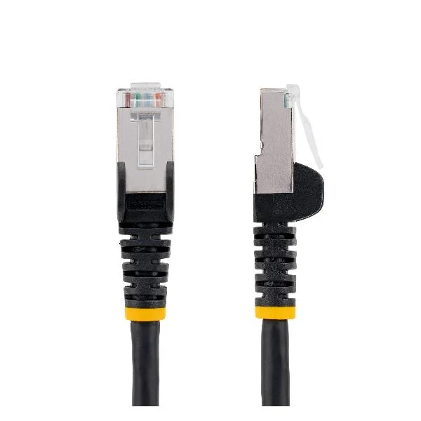 StarTech.com Cavo Ethernet CAT 6a - 1m - Nero - Cavo di rete LAN Low Smoke Zero Halogen (LSZH) - 10GbE 500MHz 100W PoE++ - Filo/Cavo patch schermato S/FTP con spinotto RJ45 antigroviglio e rilievi di trazione