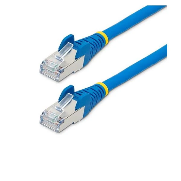 StarTech.com Cavo Ethernet CAT 6a - 5m - Blu - Cavo di rete LAN Low Smoke Zero Halogen (LSZH) - 10GbE 500MHz 100W PoE++ - Filo/Cavo patch schermato S/FTP con spinotto RJ45 antigroviglio e rilievi di trazione