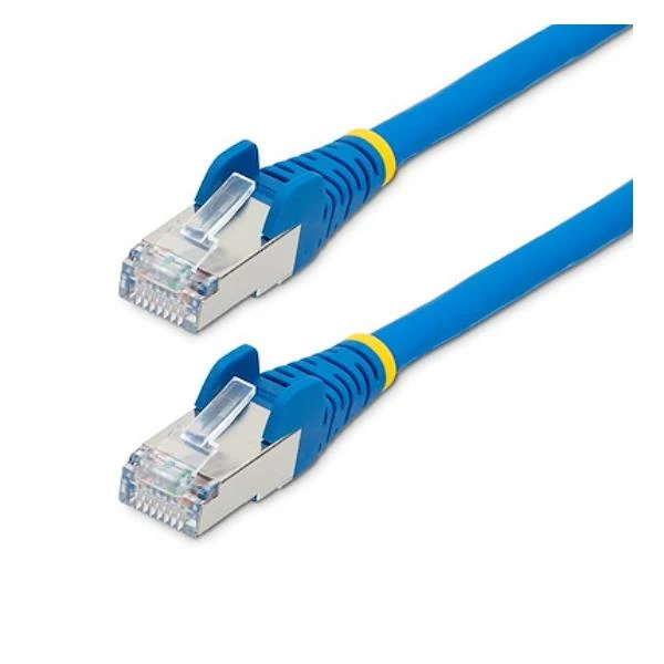 StarTech.com Cavo Ethernet CAT 6a - 1,5m - Blu - Cavo di rete LAN Low Smoke Zero Halogen (LSZH) - 10GbE 500MHz 100W PoE++ - Filo/Cavo patch schermato S/FTP con spinotto RJ45 antigroviglio e rilievi di trazione