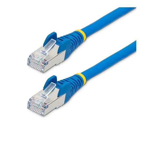 StarTech.com Cavo Ethernet CAT 6a - 1m - Blu - Cavo di rete LAN Low Smoke Zero Halogen (LSZH) - 10GbE 500MHz 100W PoE++ - Filo/Cavo patch schermato S/FTP con spinotto RJ45 antigroviglio e rilievi di trazione