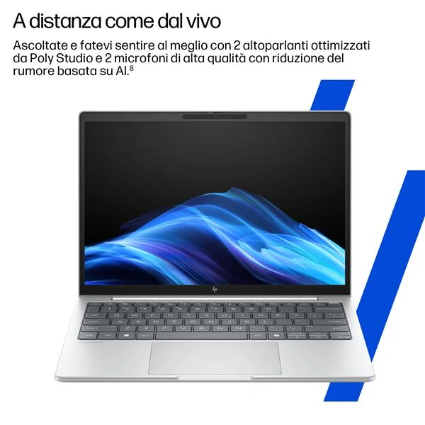 HP EliteBook 8 G1i 16 inch Notebook AI PC Wolf Pro Security Edition Intel Core Ultra 7 255U Computer portatile 40,6 cm (16") WUXGA 24 GB DDR5-SDRAM 1 TB SSD Wi-Fi 6E (802.11ax) Windows 11 Pro Argento