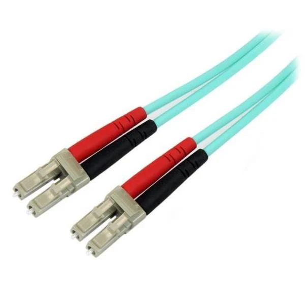 StarTech.com Cavo di rete patch Duplex in fibra ottica multimodale LSZH 50/125 da 10 Gb 5m LC-LC - acqua