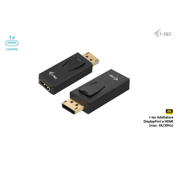 i-tec Passive DisplayPort to HDMI Adapter (max 4K/30Hz)
