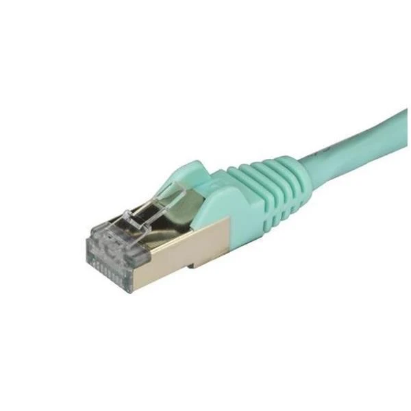 StarTech.com Cavo di Rete Ethernet Cat6a - Cavo Schermato STP da 2m - Turchese