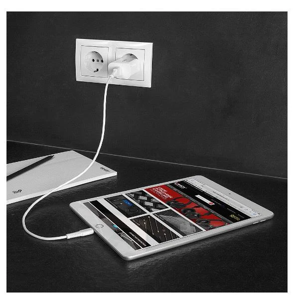 Lindy 73412 Caricabatterie per dispositivi mobili Smartphone, Tablet Bianco AC Ricarica rapida Interno, Esterno