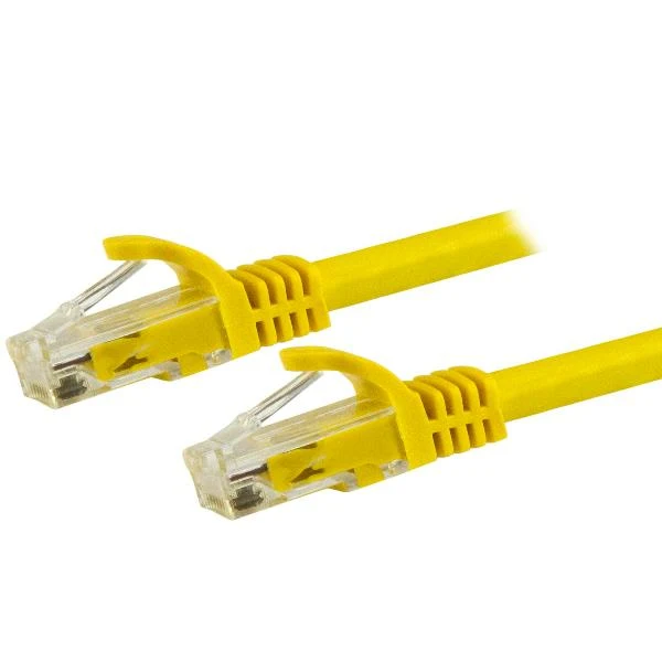 StarTech.com Cavo patch CAT6 1,5 m - Filo di rame al 100% - Connettore antistrappo - Giallo