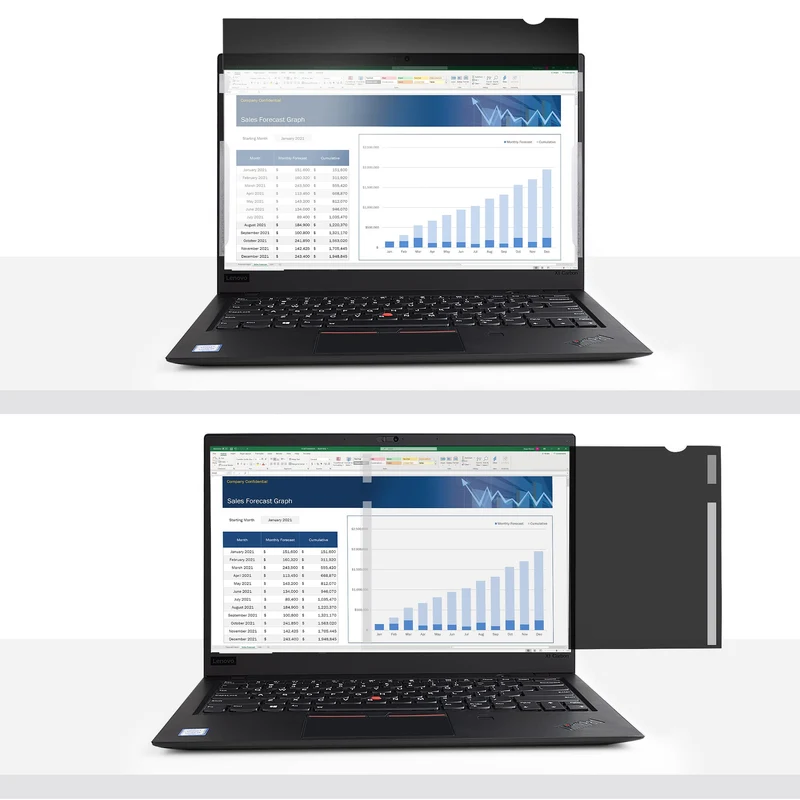 StarTech.com Filtro privacy per laptop da 14" - Schermo privacy antiriflesso per display widescreen (16:9) - Schermo protettivo per monitor con riduzione della luce blu del 51% - Lati opachi/lucidi reversibili