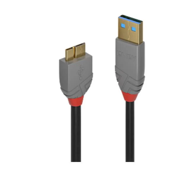 Lindy 36765 cavo USB USB 3.2 Gen 1 (3.1 Gen 1) 0,5 m USB A Micro-USB B Nero